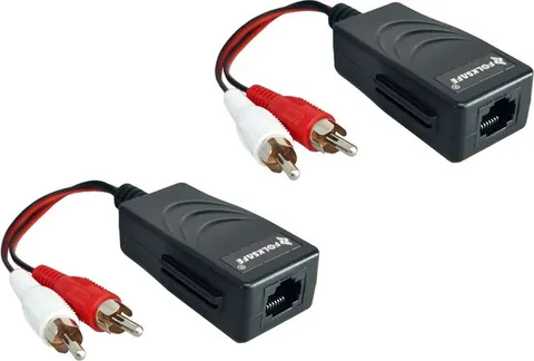 FOLKSAFE audio extender FS-2001AA μέσω καλωδίου RJ45, RCA σε RCA, έως 1000m