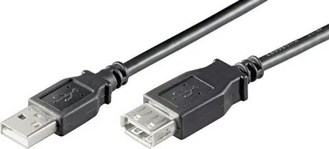 GOOBAY καλώδιο προέκτασης USB 93599, αρσενικό σε θηλυκό, 1.8m, μαύρο