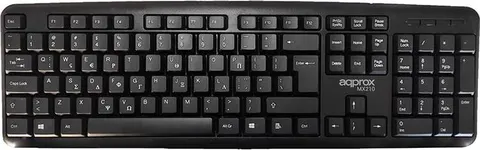 APPROX πληκτρολόγιο USB MK210 Black Greek