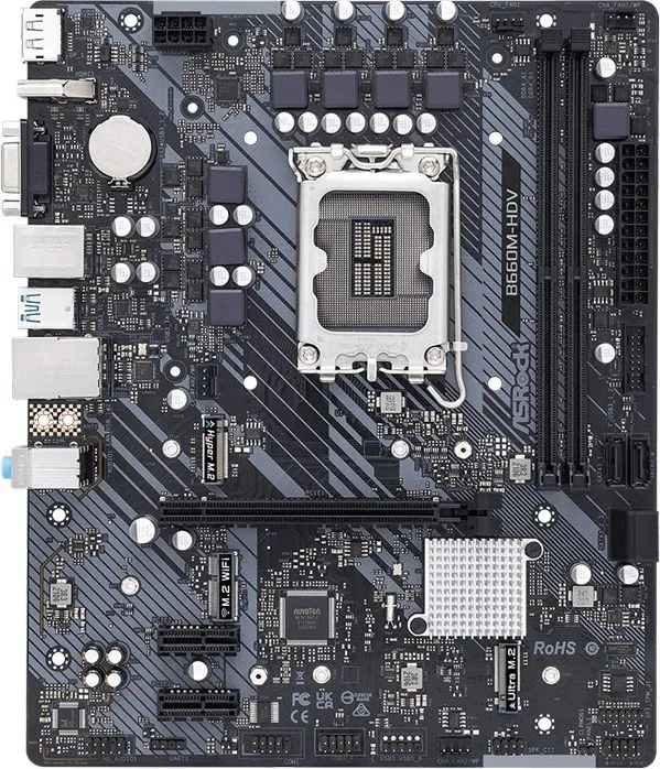 ASROCK μητρική B660M-HDV, 2x DDR4, s1700, USB 3.2 Gen1, mATX — εικόνα 4