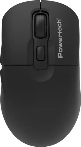 POWERTECH ασύρματο ποντίκι PT-1543, 2.4GHz & Bluetooth, έως 2400DPI, αθόρυβο, μαύρο