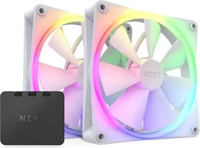 NZXT F140 RGB Case Fan με Σύνδεση 4-Pin PWM 2τμχ Λευκό