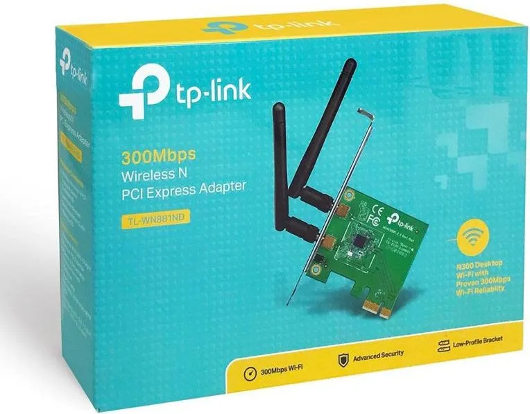 TP-LINK Ασύρματο N PCI Adapter TL-WN881ND, 300Mbps, WPA/WPA2, Ver. 1.0 — εικόνα 5