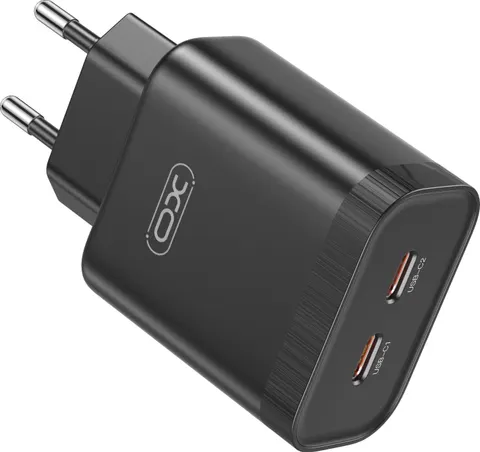 XO L105 φορτιστής 35W, 2 ΘΥΡΕΣ PD , ΜΑΥΡΟΣ