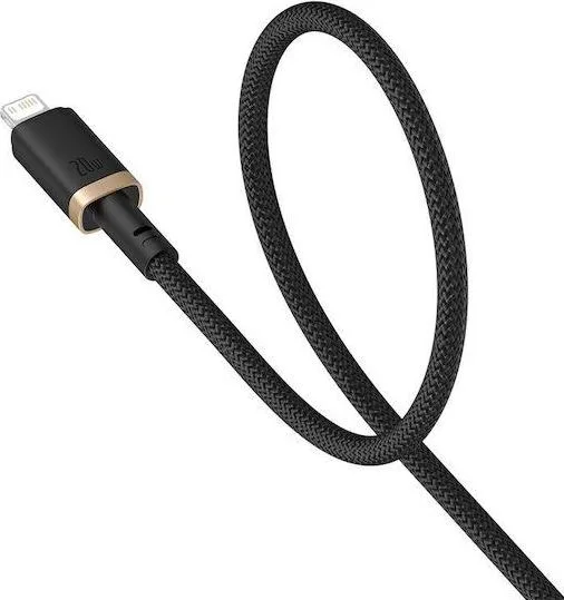 BASEUS Dura Series, καλώδιο ΓΡΗΓΟΡΗΣ φόρτισης, Type-C ΣΕ Lightning, 1m, Χρυσο-Μαυρο — εικόνα 2