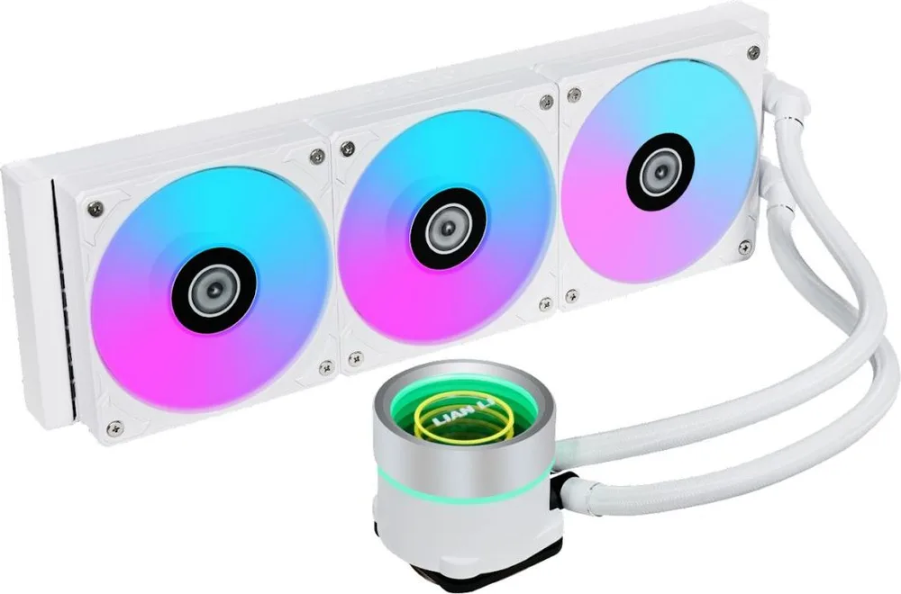 LIAN LI Galahad II Trinity 360 White - AIO GPU Liquid Cooler with ARGB Fans — εικόνα 2