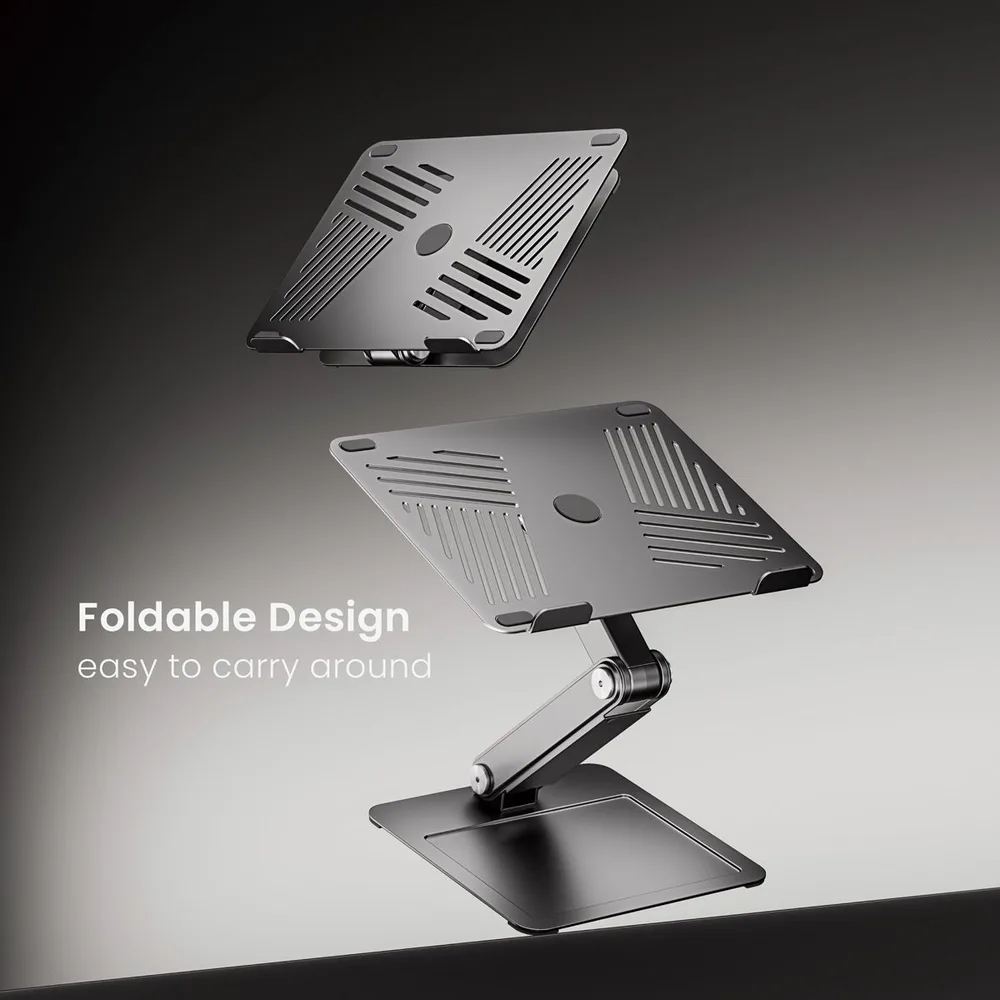 BRATECK μεταλλική βάση για laptop LPS09-02, 11~17", foldable, γκρι — εικόνα 2
