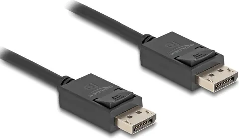 DELOCK καλώδιο DisplayPort 2.1 80493 8K/60Hz 4K/120Hz 40 Gbps, 2m, μαύρο
