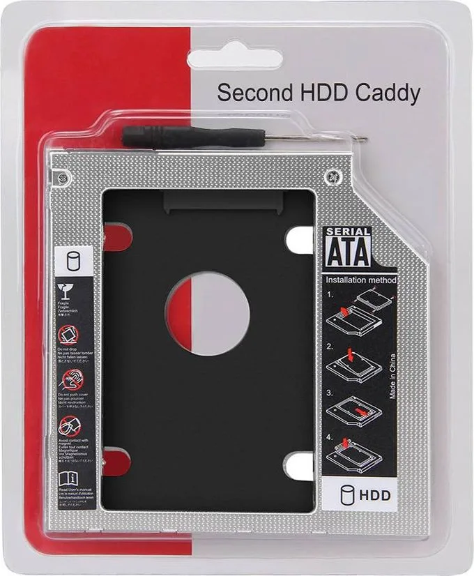 Θήκη σκληρού δίσκου HDD & SSD 2.5" PT-242, SATA, με ύψος 12.7mm — εικόνα 2