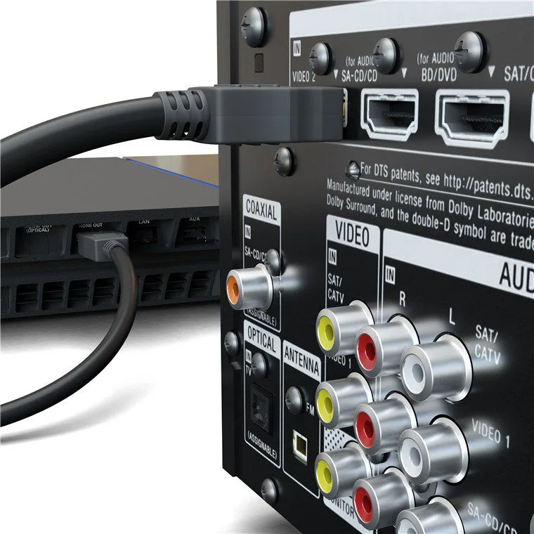 GOOBAY καλώδιο HDMI 60619 με Ethernet, 4K/60Hz, 18 Gbps, 0.5m, μαύρο — εικόνα 3