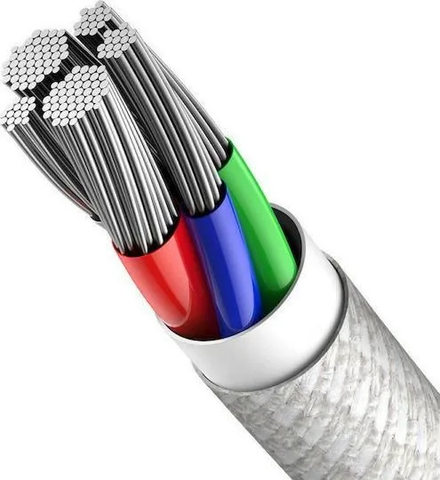 BASEUS High Density, καλώδιο ΓΡΗΓΟΡΗΣ φόρτισης, Type-C ΣΕ Lightning, 20W, 2m, λευκό — εικόνα 3