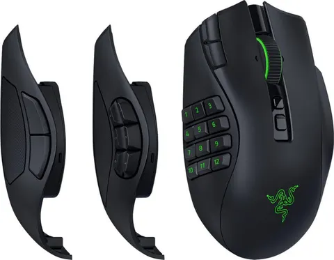 Razer Naga V3 Pro - Wireless MMO Gaming Mouse - 280Hr Battery - Swappable Side Plates - 23 Buttons