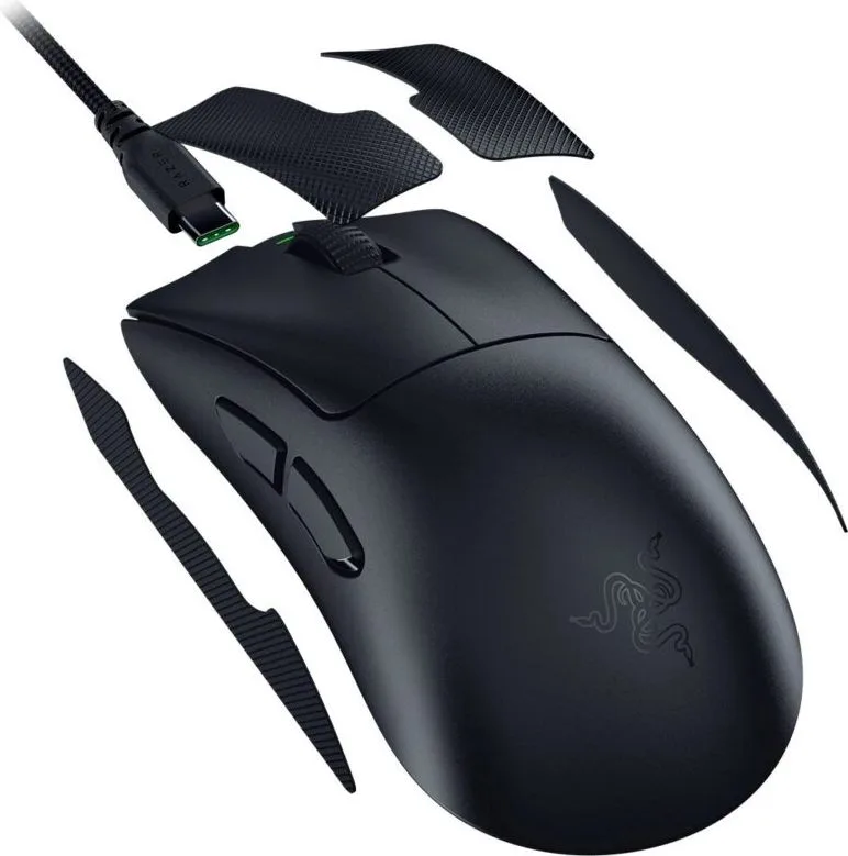 Razer DEATHADDER V4 PRO BLACK - 56g Wireless Gaming Mouse - Ergonomic - 120 Hours Battery - 45K DPI — εικόνα 3