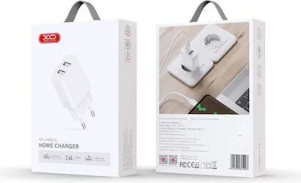 XO L109 φορτιστής ΓΡΗΓΟΡΗΣ φόρτισης, 2.4A, 2 ΘΥΡΕΣ, ΛΕΥΚΟΣ — εικόνα 2