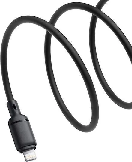 BASEUS Silky Series, καλώδιο Lightning, 2m, μαύρο — εικόνα 3