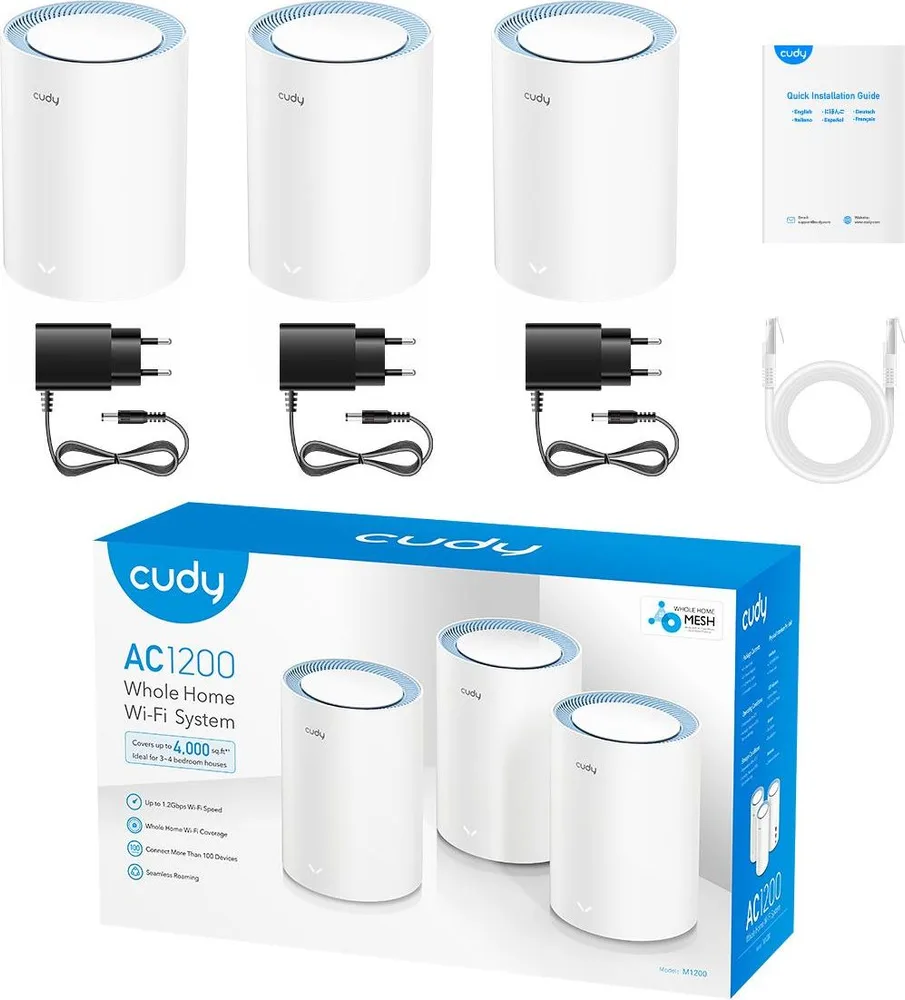 Cudy M1200 AC1200 Dual Band WiFi Mesh System, 3 Pack — εικόνα 4