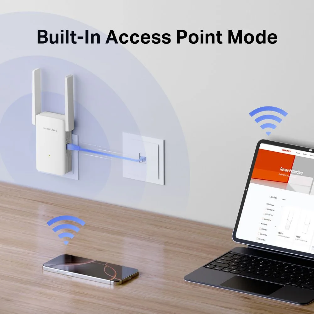 MERCUSYS range extender ME80X, WiFi 6, 3000Mbps AX3000, V1.0 — εικόνα 7