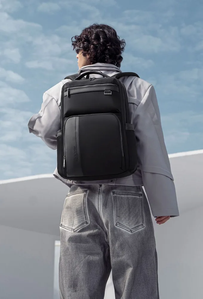ARCTIC HUNTER τσάντα πλάτης B00808 με θήκη laptop 15.6", 19.5L, μαύρη — εικόνα 2