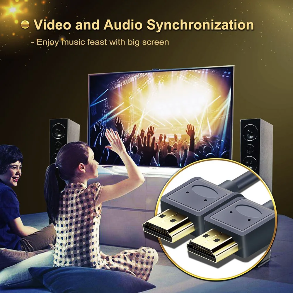 CABLETIME καλώδιο HDMI AV540-USHEAAG με Ethernet, slim, 4K/60Hz, 18 Gbps, 1m, μπλε — εικόνα 2