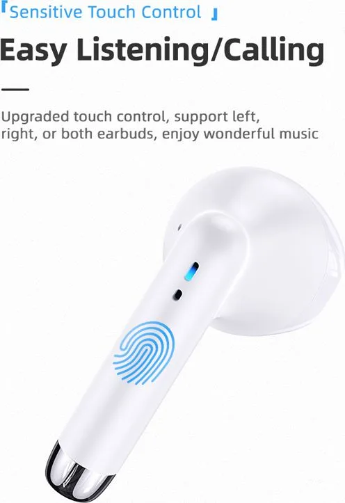 USAMS earphones IA04 με θήκη φόρτισης, True Wireless, Φ13mm, μαύρα — εικόνα 2