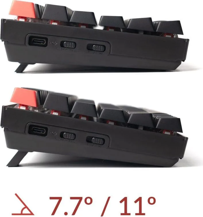 Keychron K8 V2 (K8X-J1) QMK Wireless Mechanical Keyboard Red Switch HotSwap RGB 80% US Lay Aluminum — εικόνα 6