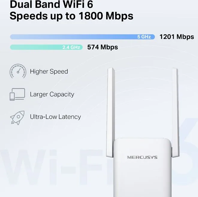 MERCUSYS range extender ME70X, Wi-Fi 6, 1800Mbps AX1800, Ver. 1.0 — εικόνα 4