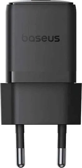 BASEUS Palm φορτιστής ΓΡΗΓΟΡΗΣ φόρτισης, 1 θύρα, 20W, ΜΑΥΡΟΣ — εικόνα 2