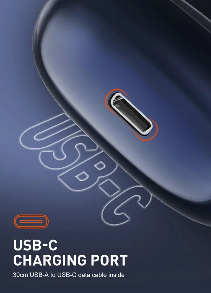 LDNIO earphones με θήκη φόρτισης T09, OWS, Φ10mm, 35/400mAh, μπλε — εικόνα 6