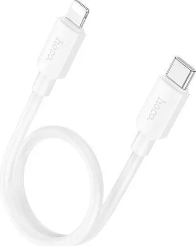 HOCO X96 Hyper, καλώδιο φόρτισης, Lightning 0.25m, λευκό