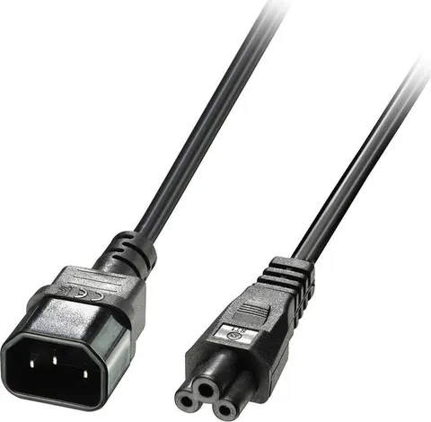 POWERTECH καλώδιο τροφοδοσίας CAB-P034, 0.75mm², copper, 1m, μαύρο