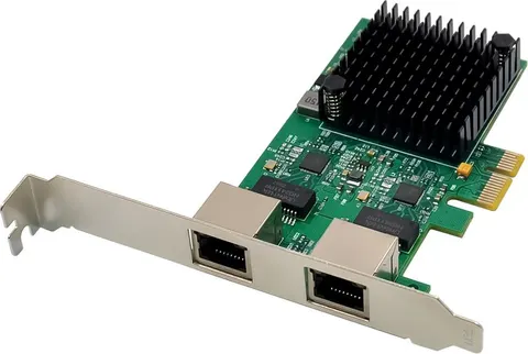 POWERTECH κάρτα επέκτασης PCIe σε 2x RJ45 2.5G ST7275, RTL8125B