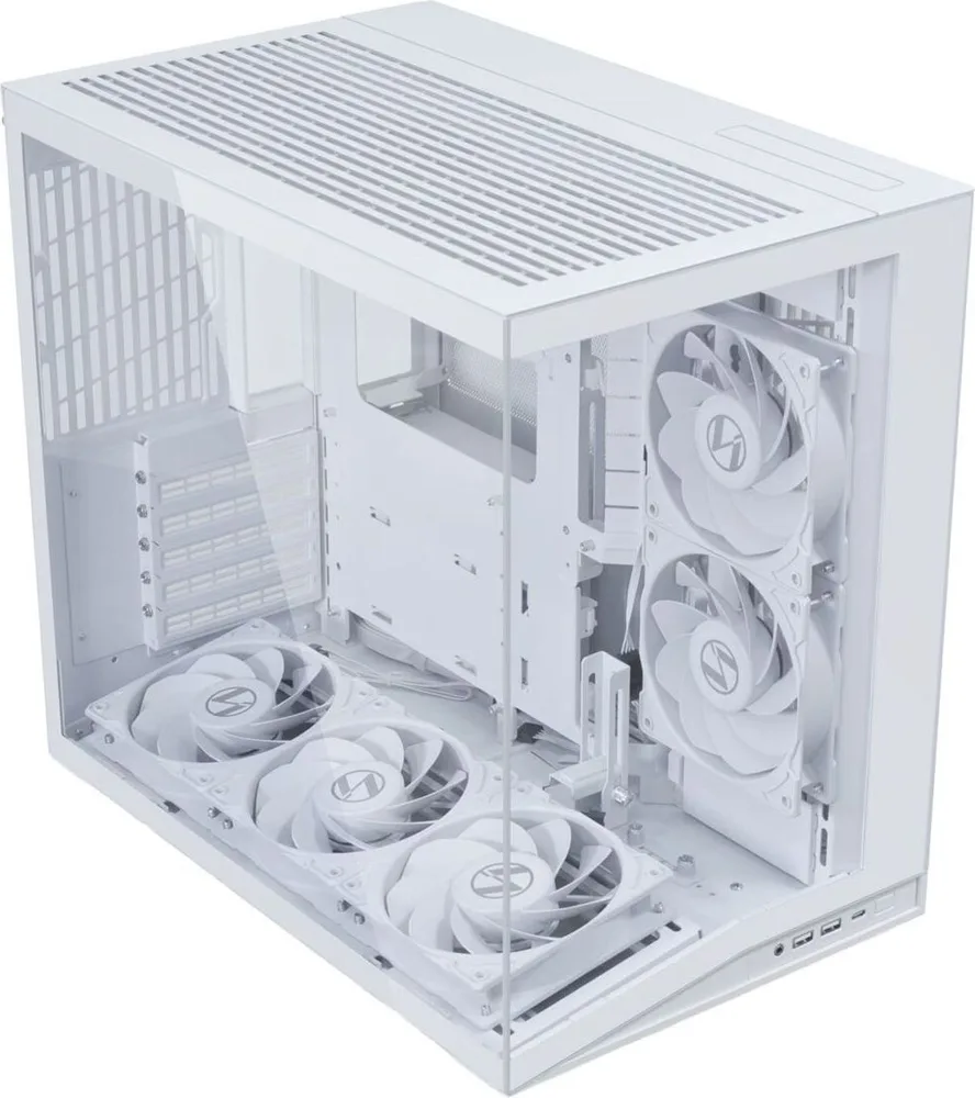 LIAN LI O11D Mini V2 Flow White - ATX PC Gaming Case - 5x Fans - Improved Airflow - GPU Support Brac — εικόνα 2