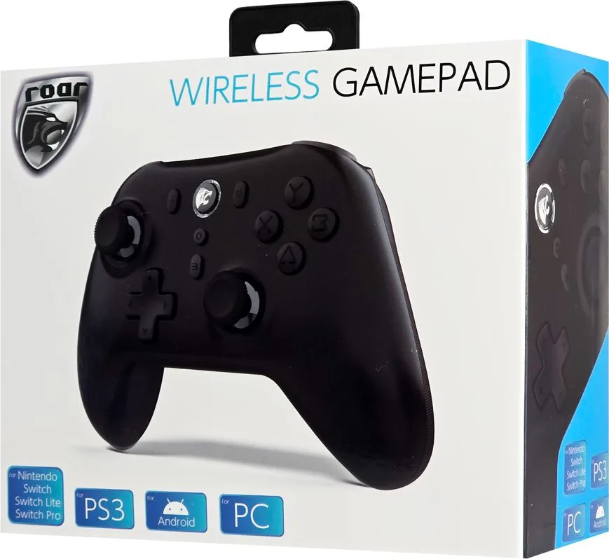 ROAR ασύρματο gamepad RR-0026 για Switch/PS3/PC/Android, 2.4GHz, μαύρο — εικόνα 6