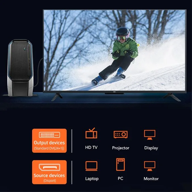 CABLETIME καλώδιο DisplayPort σε VGA CT-AV585-04G, 1080p, 1.8m, μαύρο — εικόνα 3