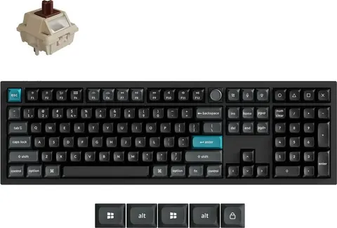 Keychron Q6 Ultra (Q6U-M3) ZMK RGB 8K Wireless Custom Mechanical Keyboard-Brown Switch 100% US