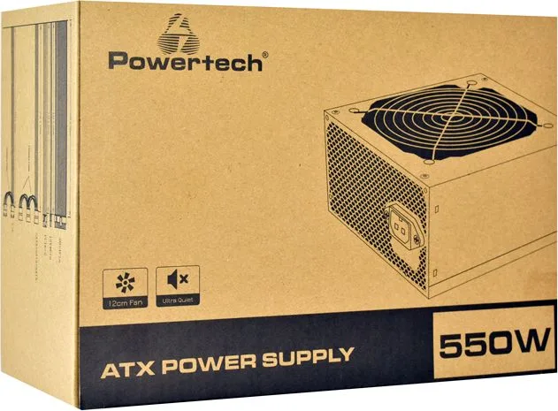 POWERTECH τροφοδοτικό για PC PT-1103, 80Plus Bronze, 500W ATX, 140mm Fan — εικόνα 4