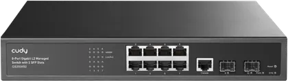 Cudy GS2008S2 – Layer 2 Managed Gigabit Switch με 8x GbE + 2x SFP