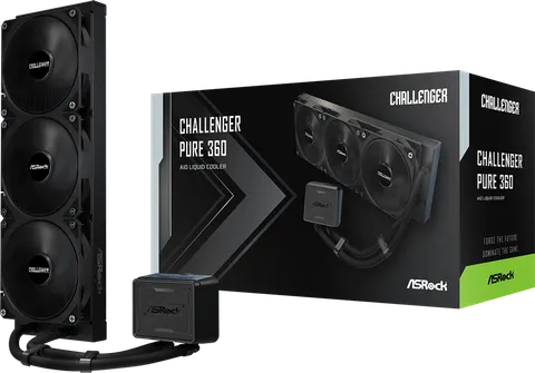 ASROCK Challenger Pure 360 AIO Liquid CPU Cooler 360mm Black
