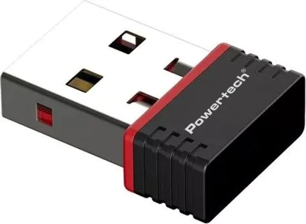 POWERTECH ασύρματος USB αντάπτορας δικτύου PT-1384, 150Mbps WiFi — εικόνα 3