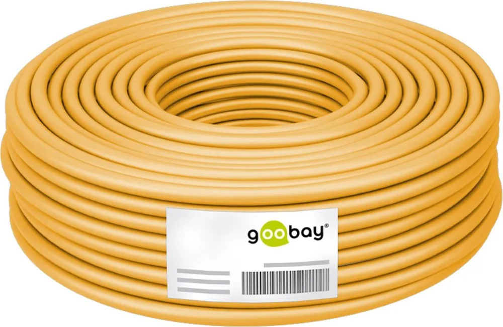 GOOBAY καλώδιο δικτύου 61126, CAT 8.1 S/FTP, copper, GHMT, 25m, κίτρινο — εικόνα 3