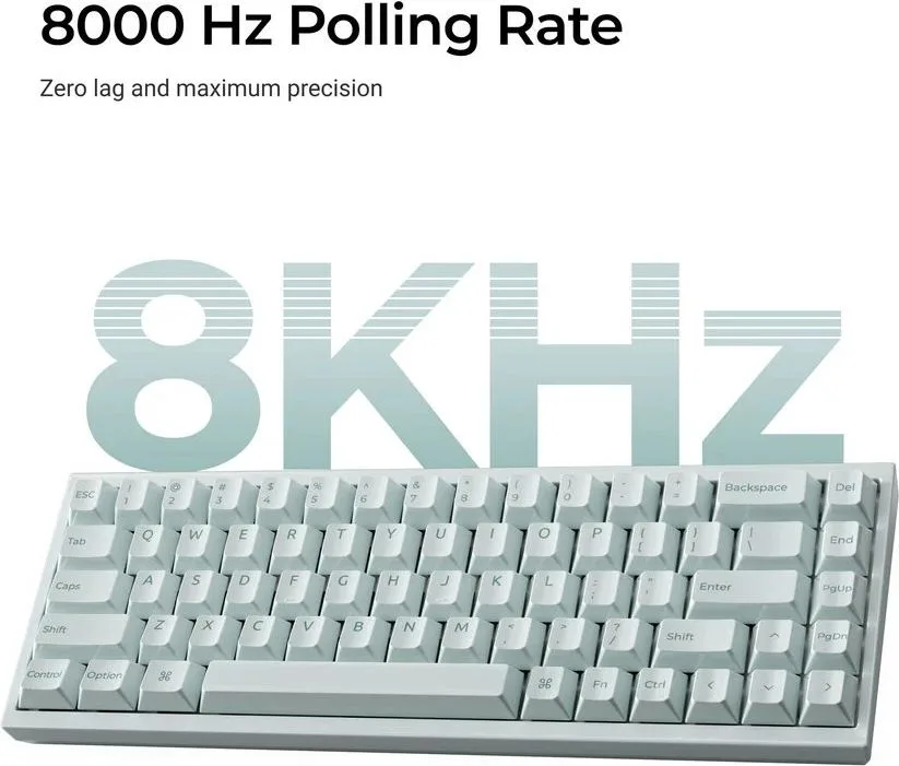 Keychron Q16 HE (Q16HW-L1) QMK Ceramic Custom Hall Effect Keyboard RGB Lime Switch 65% US Green — εικόνα 3