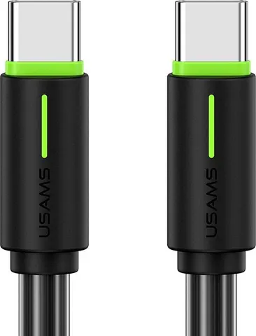 USAMS καλώδιο USB-C US-SJ734, 60W, 480Mbps, 1m, μαύρο