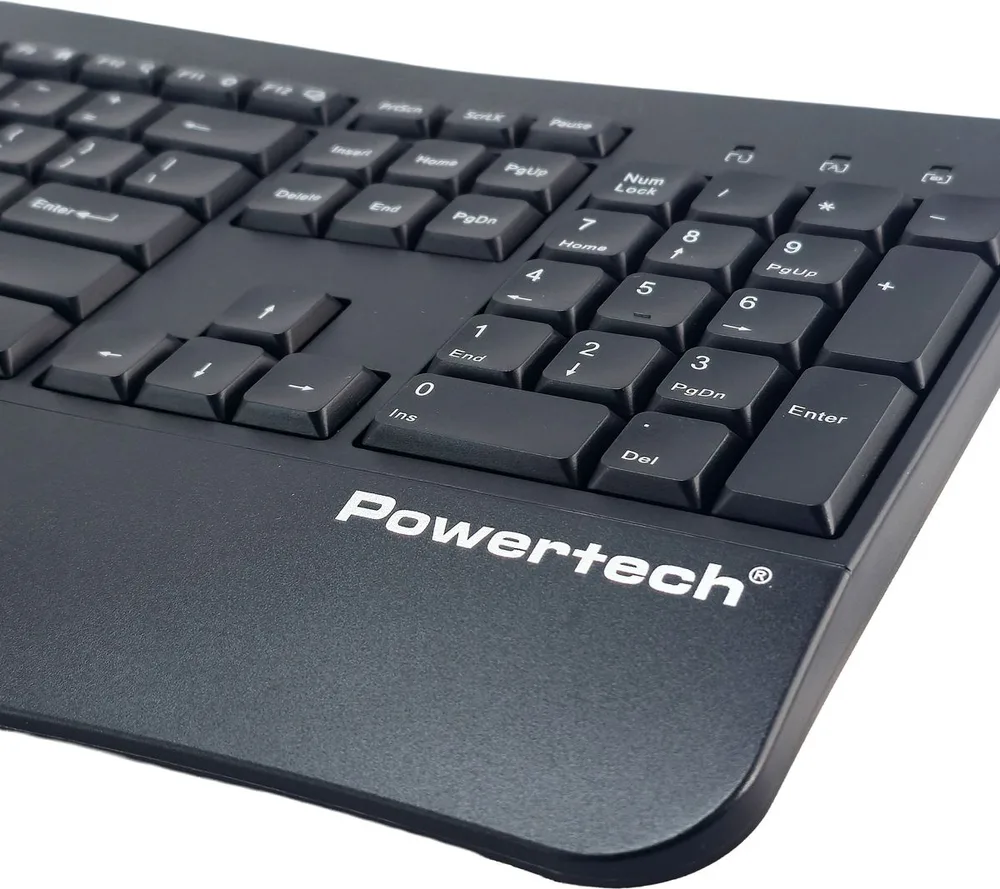 POWERTECH set ποντίκι & πληκτρολόγιο PT-1490, 2.4GHz & Bluetooth, μαύρο — εικόνα 5