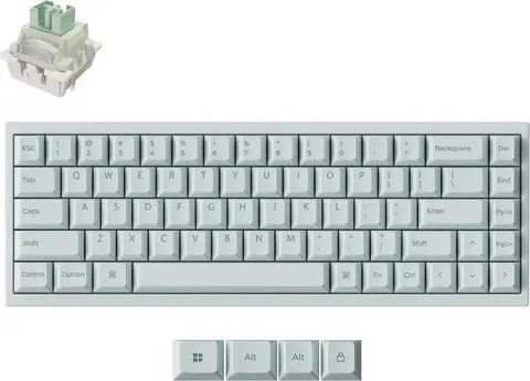 Keychron Q16 HE (Q16HW-L1) QMK Ceramic Custom Hall Effect Keyboard RGB Lime Switch 65% US Green