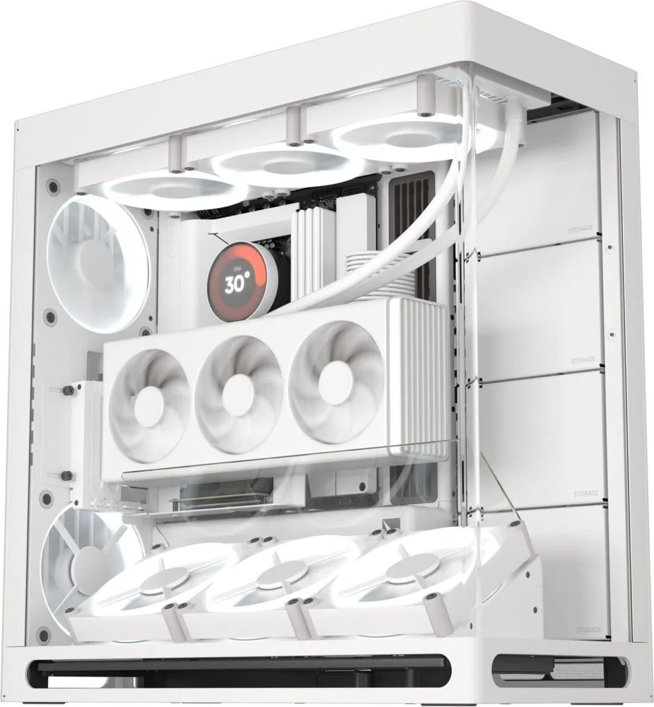 HAVN HS 420 VGPU white Premium Midi Tower Case - with vertical GPU support — εικόνα 2