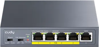 Cudy GS105P – Unmanaged PoE+ Gigabit Switch με 4 PoE θύρες και 1 uplink