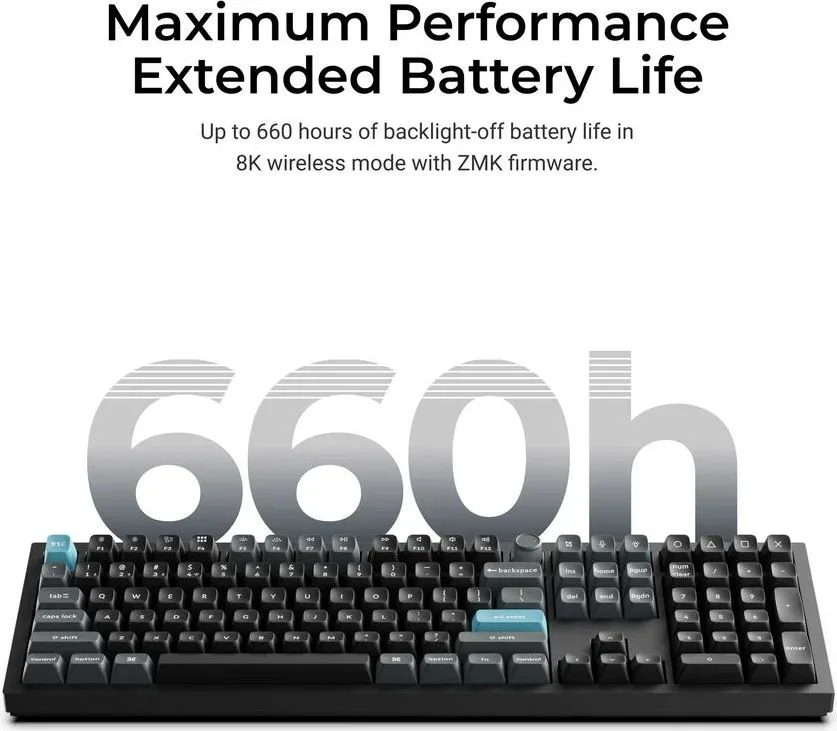 Keychron Q6 Ultra (Q6U-M3) ZMK RGB 8K Wireless Custom Mechanical Keyboard-Brown Switch 100% US — εικόνα 4