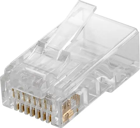 GOOBAY βύσμα RJ45 72500, CAT 5e UTP, διάφανο, 10τμχ