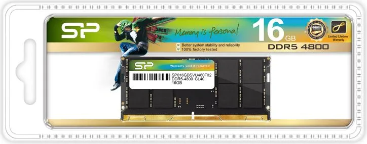 SILICON POWER μνήμη DDR5 Sodimm SP016GBSVU480F02, 16GB, 4800MHz, CL40 — εικόνα 2