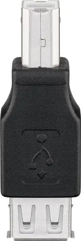 GOOBAY αντάπτορας USB σε USB Type B 50291, θηλυκό σε αρσενικό, μαύρος